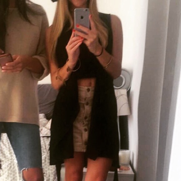 Cordoroy beige/tan skirt - Picture 1 of 5